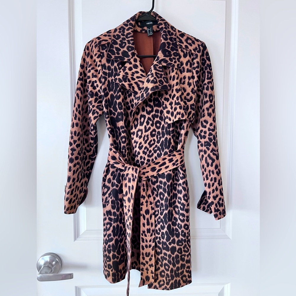 Forever 21 Animal Print Coat
